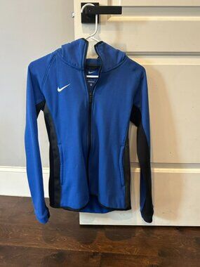 Nike Therma-fit Jacket.   Women's Size S.    Blue and Black